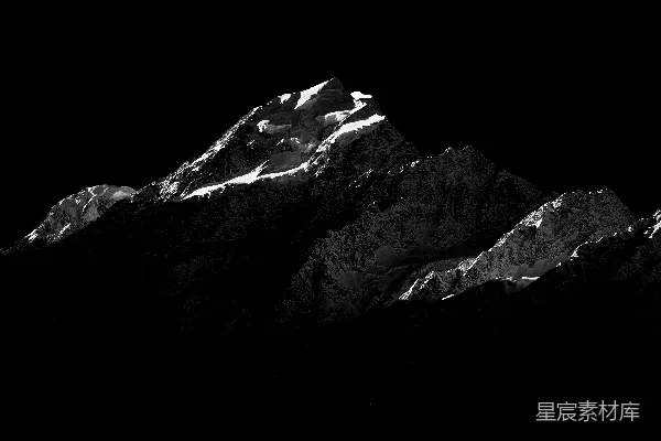 高清摄影 一座雪山