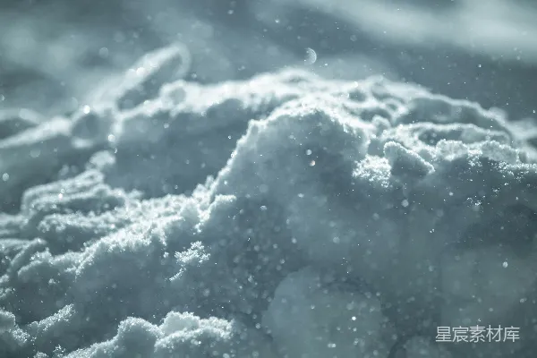 高清摄影 地面一些积雪的特写视图