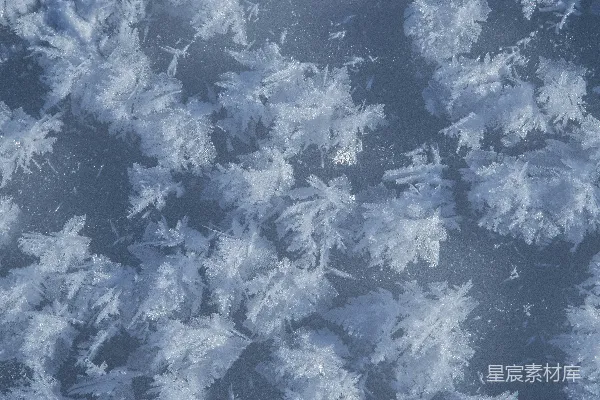 高清摄影 空中雪花的俯视图