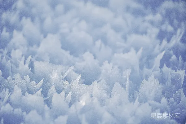高清摄影 一簇雪花的特写