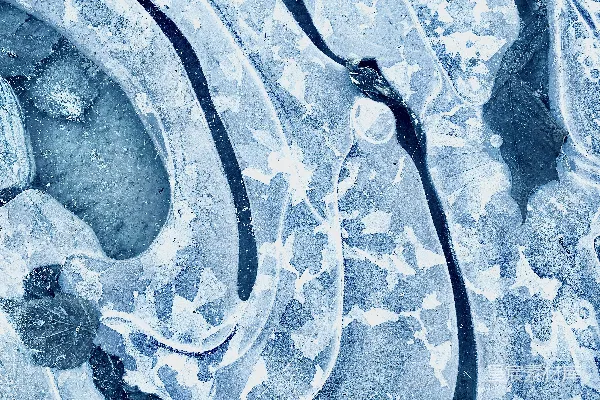 高清摄影 一条雪地小路