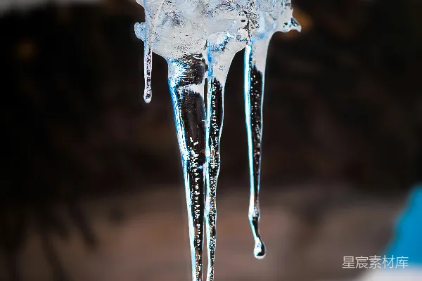 高清摄影 一张冰冻水的特写照片