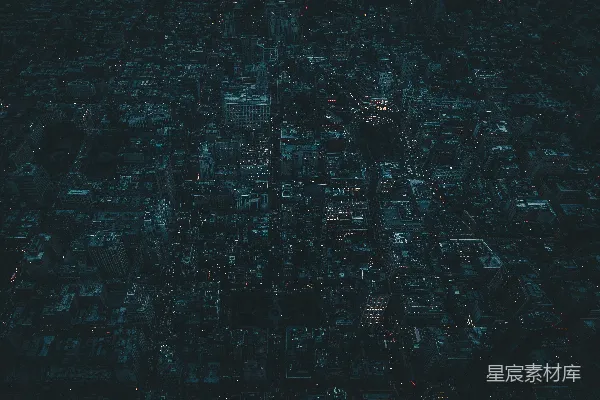 高清摄影 夜晚城市航拍图
