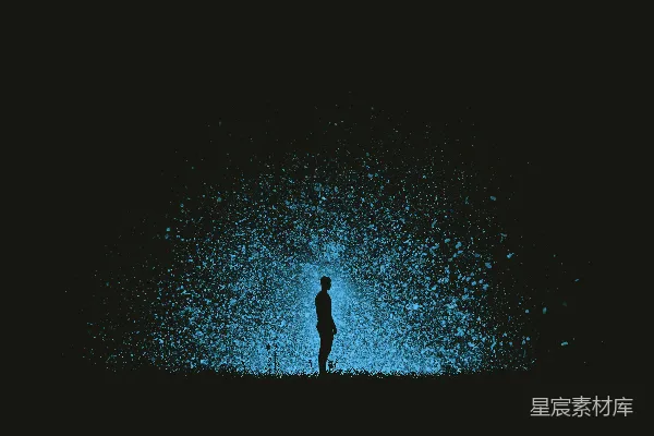高清摄影 一张男人在夜间站立的照片