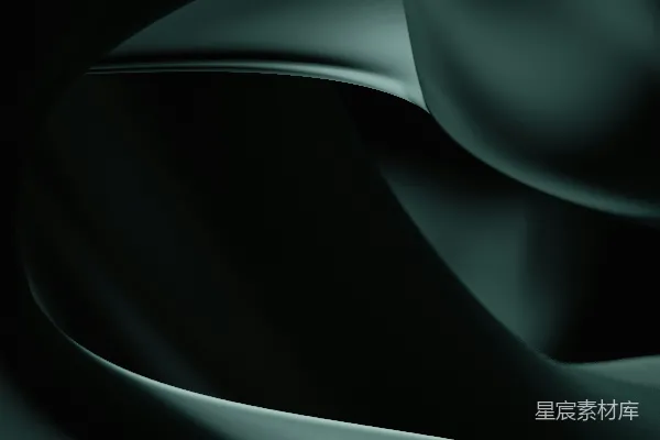 高清摄影 黑色和绿色的背景带有波浪线条。