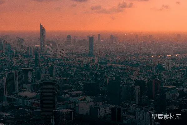 城市景观的航拍