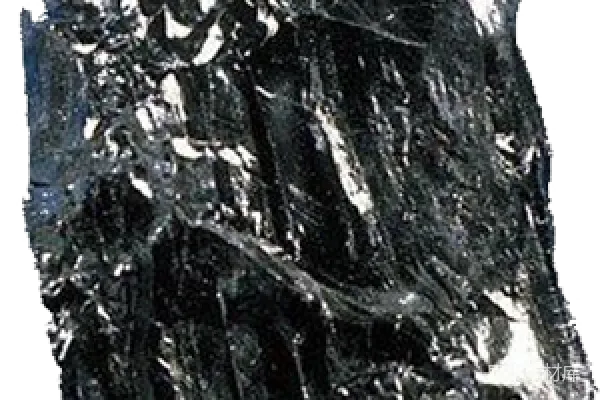 元素素材 抽象黑色纹理雕塑