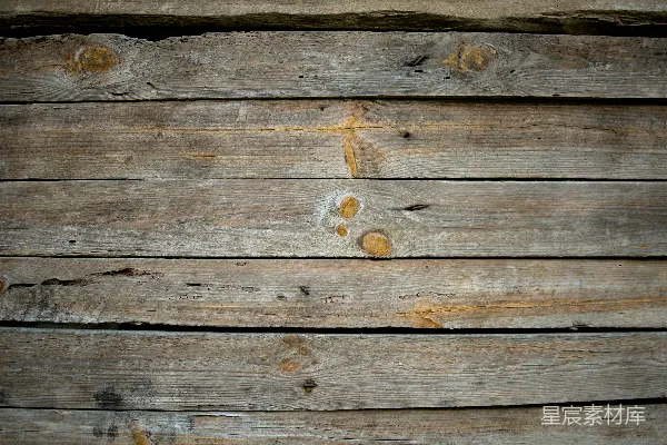 高清摄影 风化的木板，表面可见木纹和节疤。