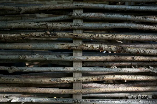高清摄影 一张木栅栏的特写照片