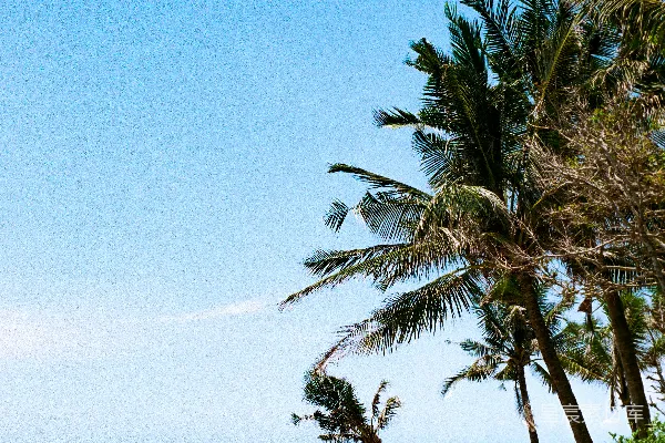 一个男子骑在波涛汹涌的海滩上的一块冲浪板上