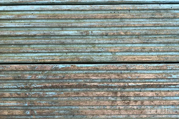 高清摄影 一张剥落油漆的木头的特写。
