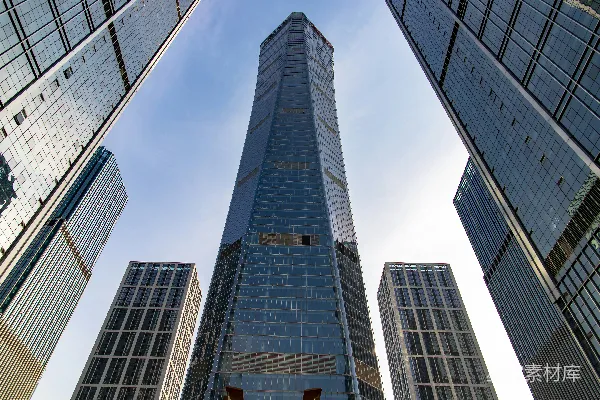 高层建筑的低角度摄影