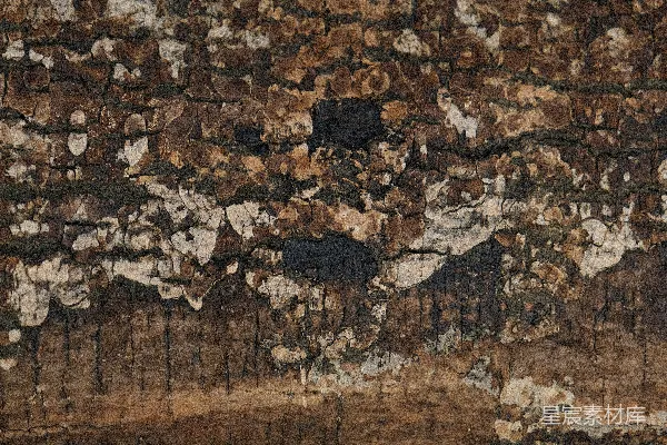 高清摄影 一幅棕色和白色相间的墙的画作