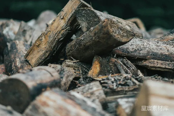 高清摄影 一堆柴火
