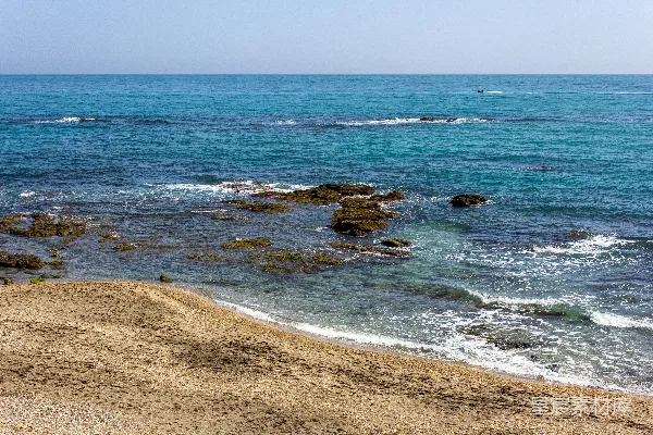 海浪在白天拍打海岸