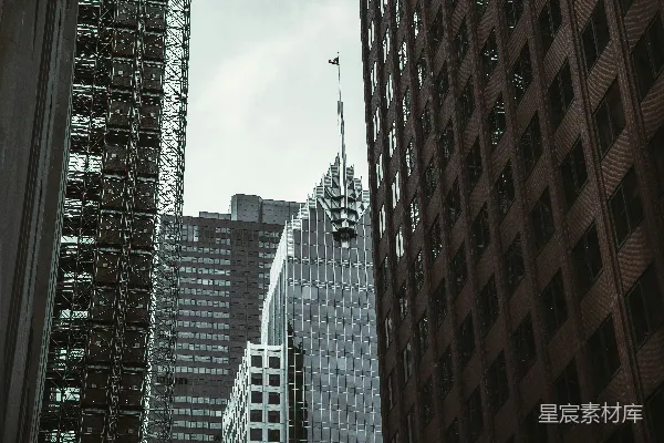 一组高大的建筑物