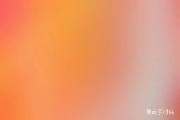 橙红色背景上的模糊图像