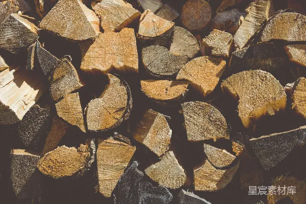 高清摄影 棕色和黑色的柴火堆