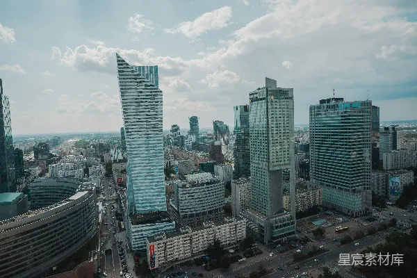 一座高楼林立的城市景象