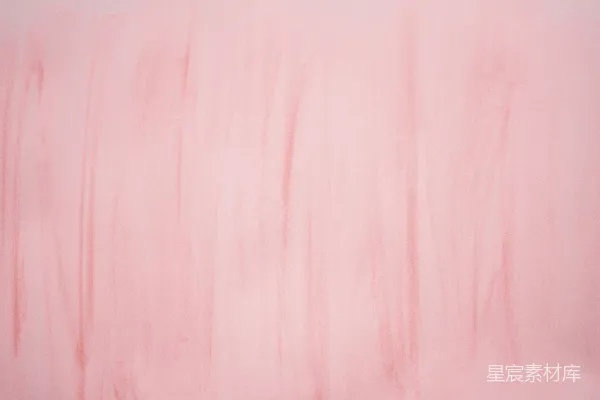 高清摄影 一幅粉白相间的线条画在墙上