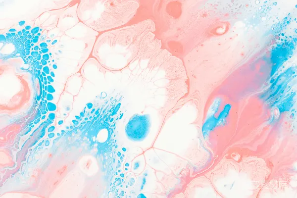 高清摄影 蓝白抽象画