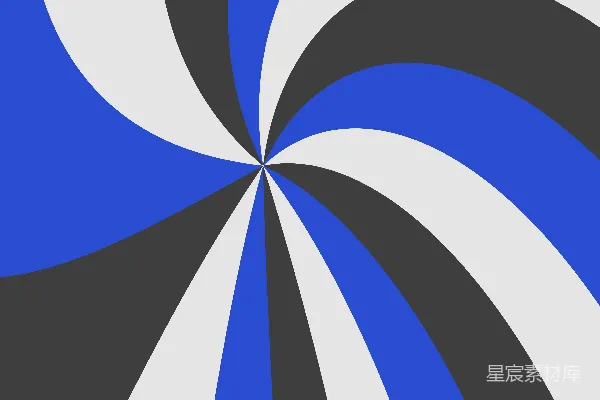 蓝色、灰色和白色的旋涡抽象图案。