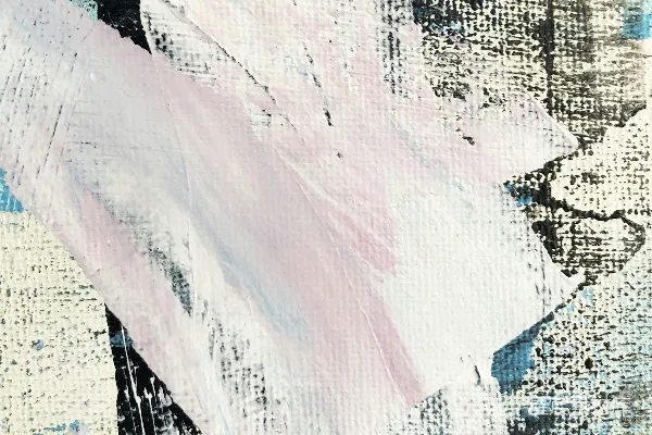 高清摄影 一幅蓝白相间的抽象画作
