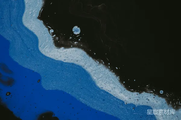 高清摄影 蓝色和白色的水波