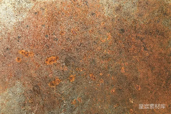 高清摄影 一个生锈的金属表面，上面有一些锈迹。
