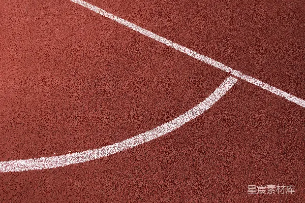高清摄影 红色和白色跑道