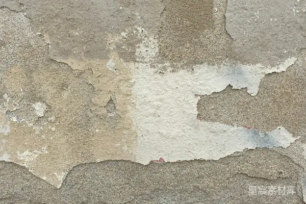 高清摄影 一幅正在剥落油漆的墙面的特写图。