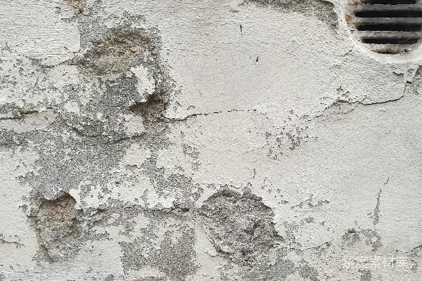 高清摄影 一堵有中间洞穴的破旧墙壁