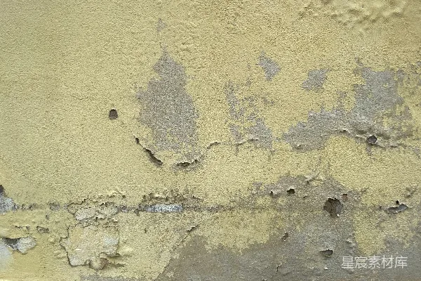 高清摄影 一个消防栓在脏兮兮的墙前