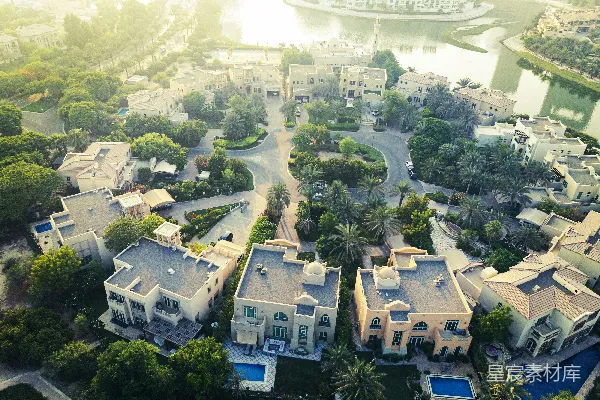 一个住宅小区的鸟瞰视角
