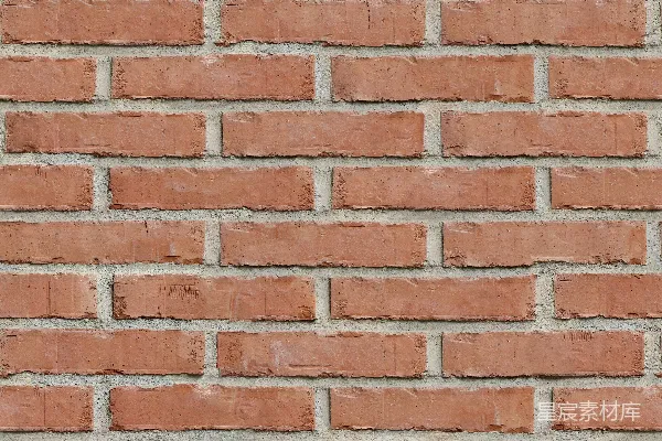 高清摄影 一堵由红砖砌成的砖墙的特写。