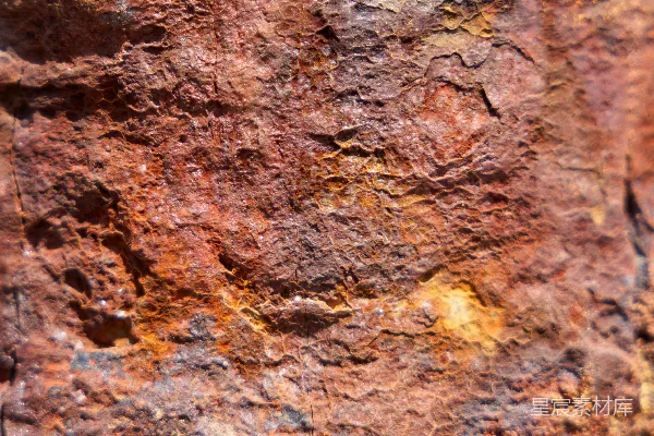 高清摄影 一张生锈的金属表面的特写照片