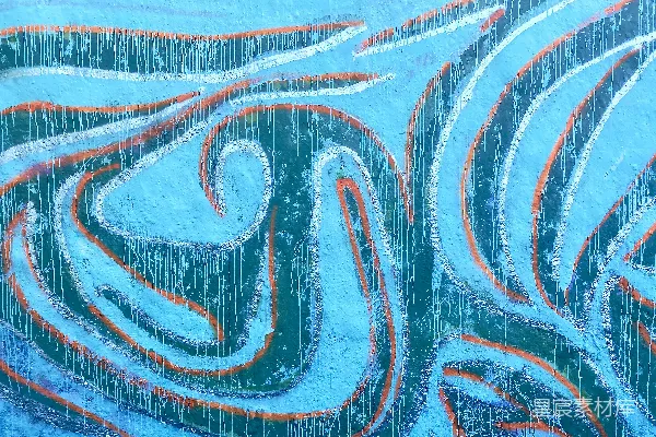 高清摄影 蓝黑抽象画