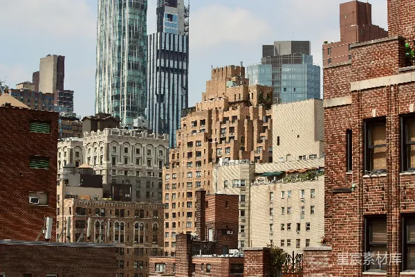纽约市天际线的多样建筑景观