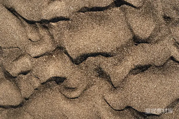 高清摄影 海滩上的沙子和水的特写