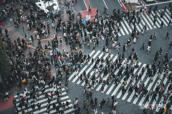 白天街道上的人们散步