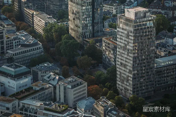 一个有许多建筑物的城市