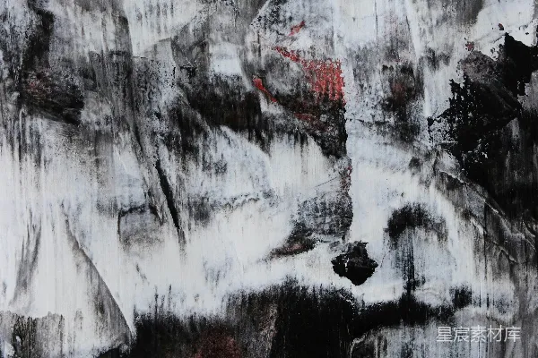 高清摄影 一幅黑白相间的抽象画