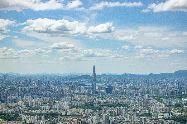 高楼大厦中的城市景色