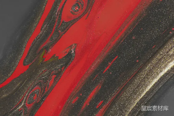 高清摄影 红白抽象画