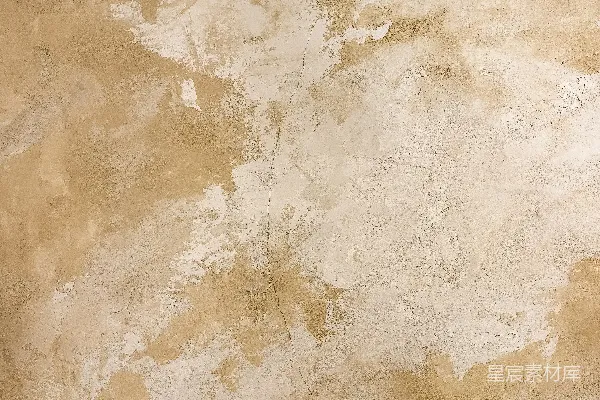 高清摄影 一堵棕色和白色相间的墙，上面有一个钟表。
