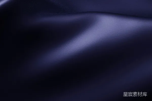 高清摄影 深蓝色的织物上有柔和的光反射。