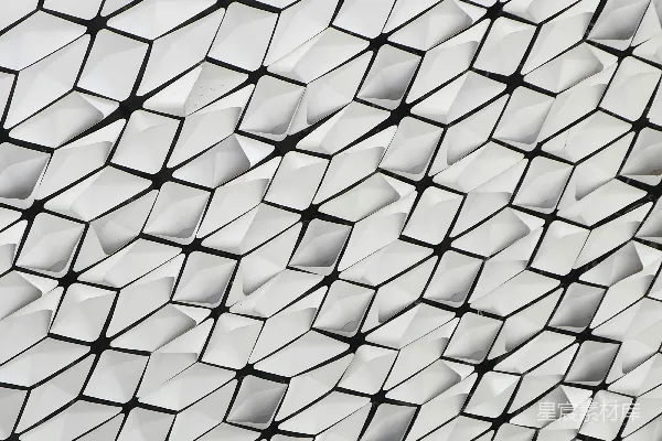 高清摄影 一堵由立方体组成的墙的特写图。