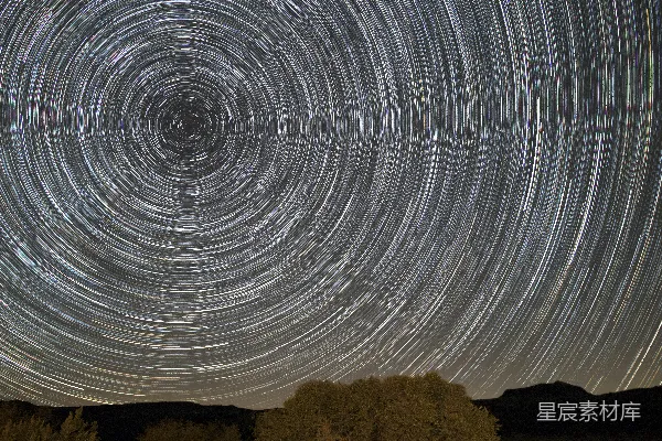 白天拍摄的星空时间流逝摄影