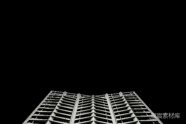 黑白高耸建筑