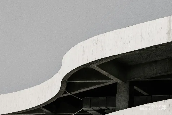 高清摄影 白天，白色天空下的白色混凝土建筑